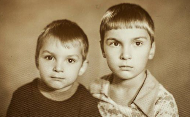 Михаил Горшенев с братом